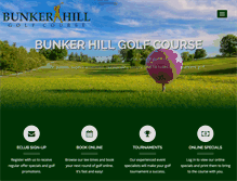 Tablet Screenshot of bunkerhillgolf.com